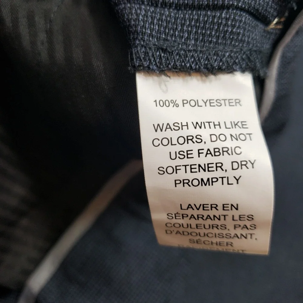 Van Heusen Mens Traveler Straight Fit Pants‎ 40x30 Navy Blue Non-Iron